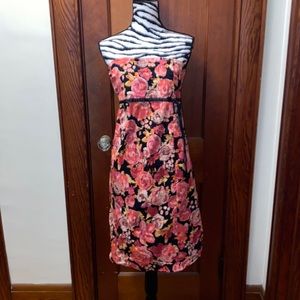 Motherhood Maternity strapless floral dress size XL